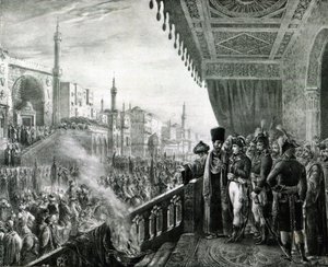Napoleon Bonaparte (1769-1821) Obchody urodzin proroka Mahometa w Kairze podczas jego kampanii egipskiej, 1799